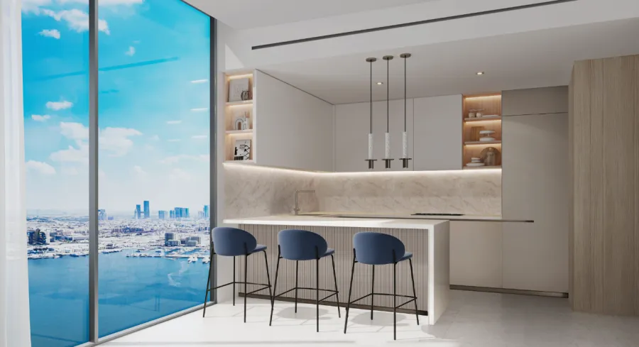 2BR Townhouse | Panoramic Sea & Marina View | LIV Waterside | AED 5.09M | Private Terrace